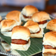 A tray of mini Spam sliders is shown.